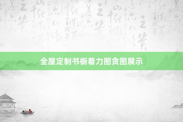 全屋定制书橱着力图贪图展示